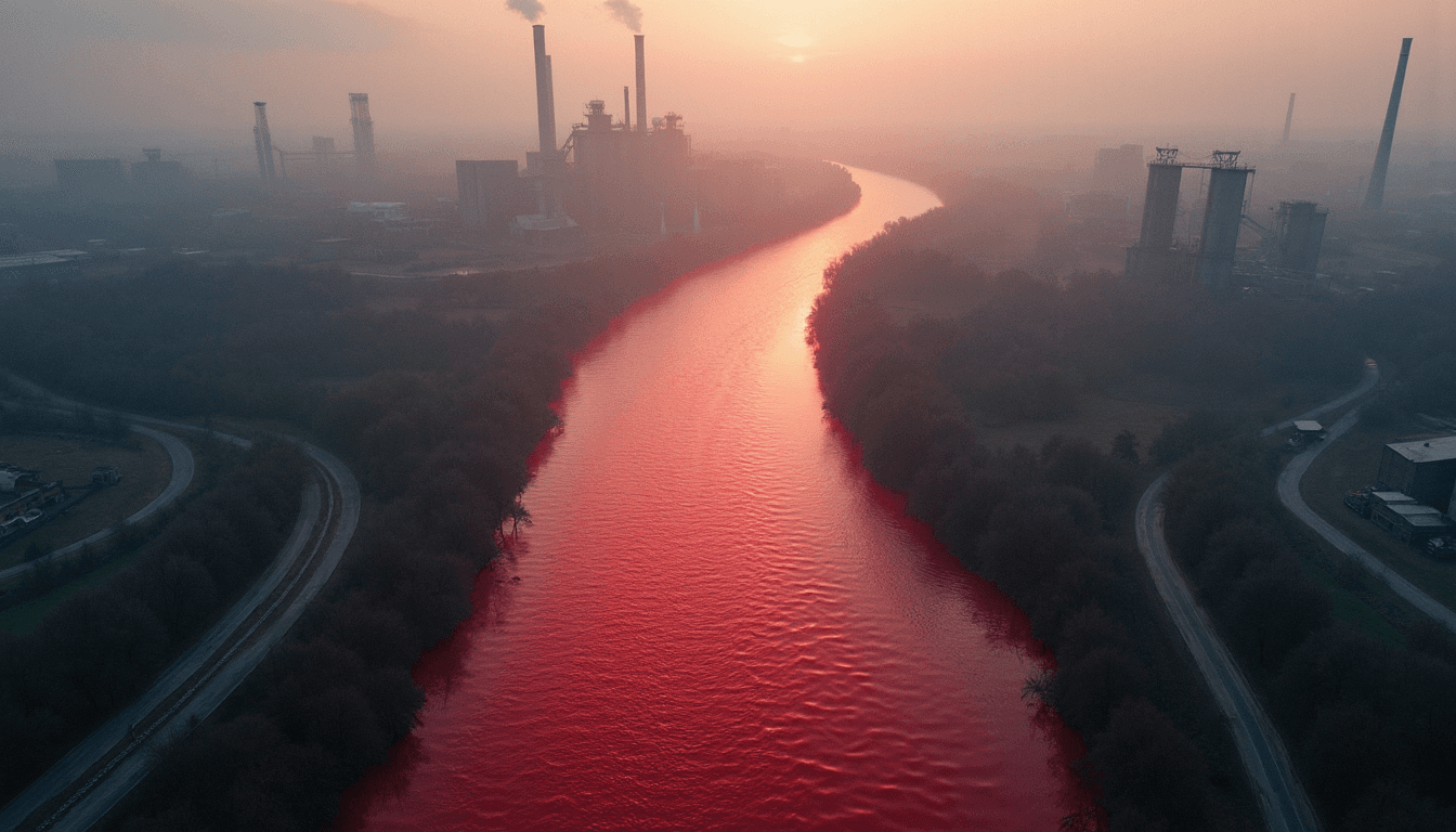 Buenos Aires Stream Turns Blood Red, Sparking Toxic Chemical Concerns