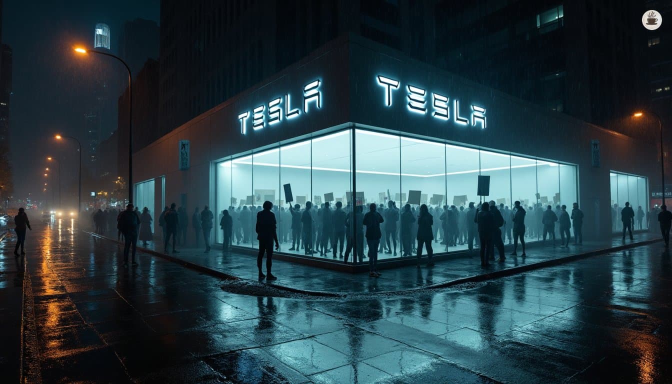 Global 'Tesla Takedown' Protests Target 500+ Showrooms as Backlash Against Musk's Government Role Intensifies
