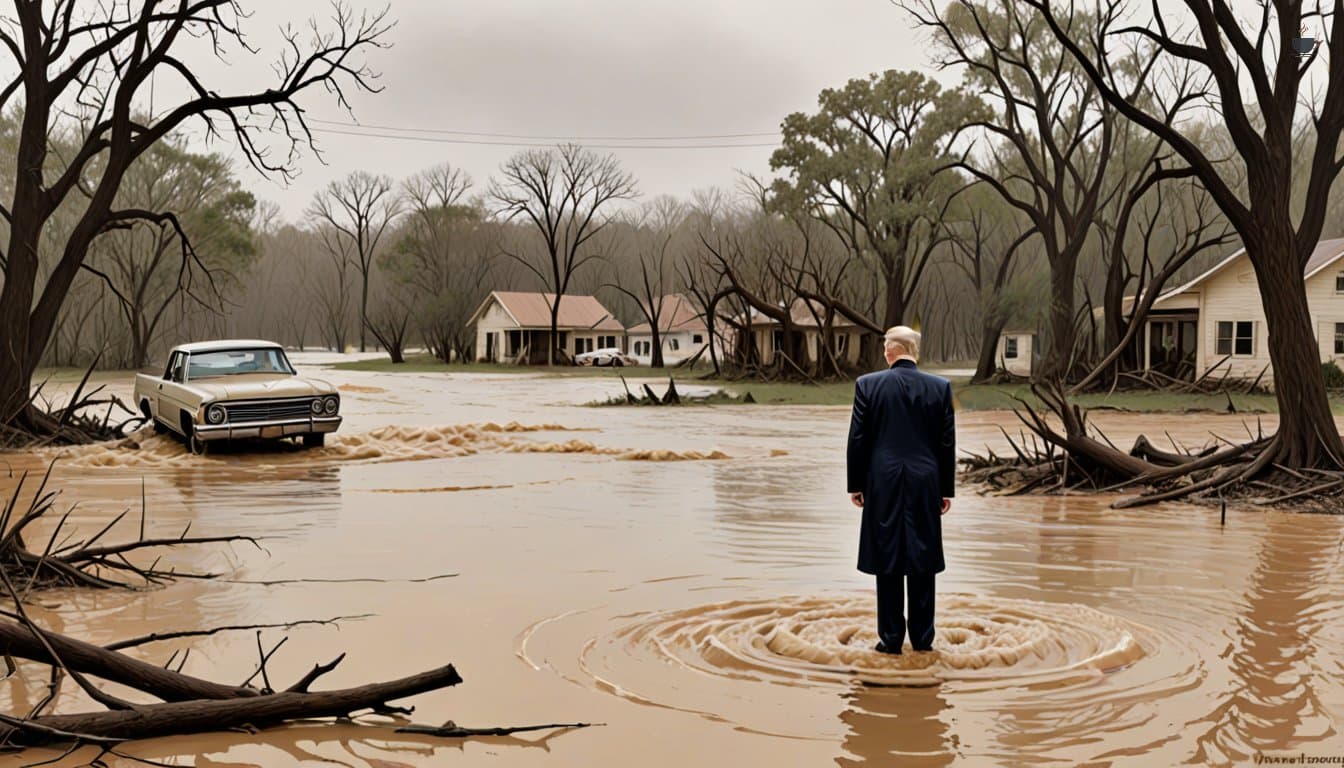 Trump Tours Texas Flood Damage Amid Scrutiny Over FEMA's Future