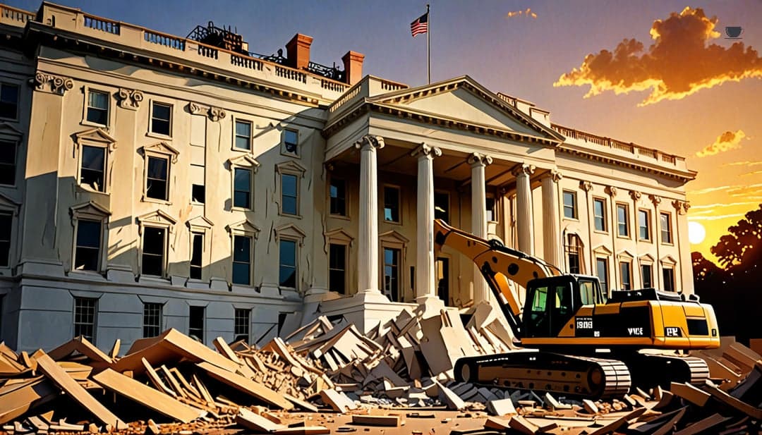 Trump Demolishes White House East Wing for $300M Ballroom Project